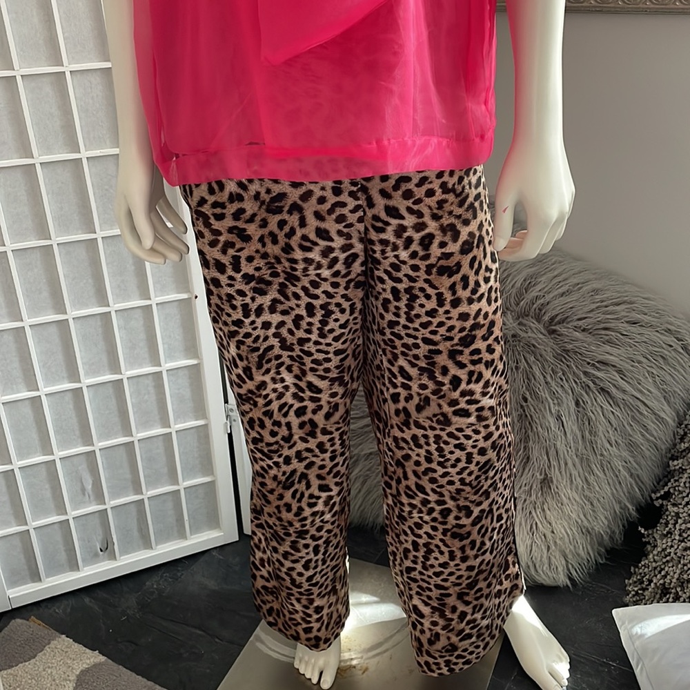 Zara Leopard Print PJ Pants Sz L